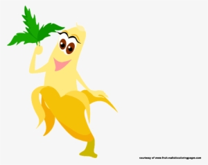 Banana Cartoon Cliparts - Gambar Pisang Kartun Lucu #4166224
