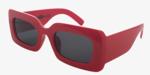 Rhubic Square Sunglasses In Ruby Red - Sunglasses #4166404