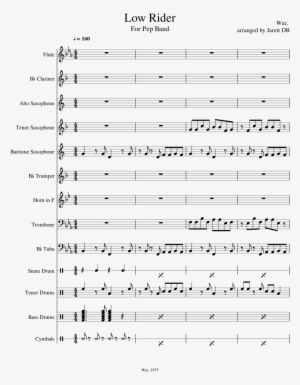 Low Rider Sheet Music Composed By War, Arranged By - Sheet Music #4166745