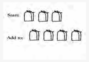 Balloons And Sandbags Representation Of 3 - Line Art #4166777