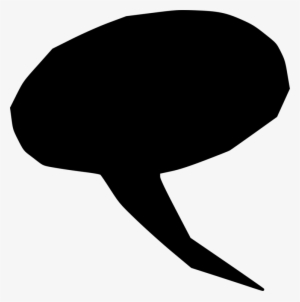 Speech Balloon Comics Cartoon Silhouette - Speech Balloon #4166836