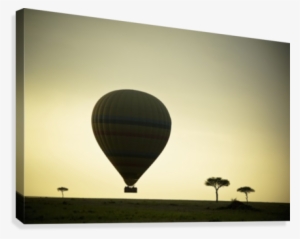 Silhouette Of A Hot Air Balloon Just Off The Ground - Hot Air Balloon #4166895