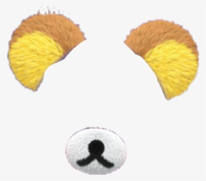 Rilakkuma Ears And Nose Snapchatfilter Rilakkuma Bear - Bear Ears Snapchat Filter Transparent #4167724