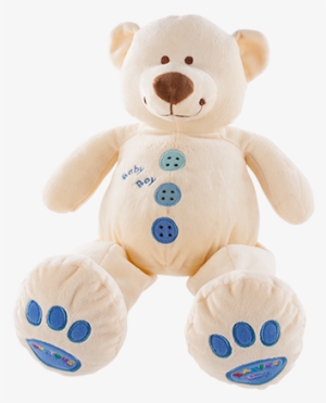 Cuddly Baby Buttons With Crinkly Ears & Squeaky Feet - Bear #4168417