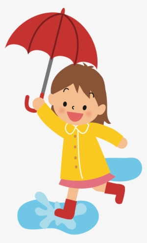 This Free Icons Png Design Of Girl With Umbrella #4168639