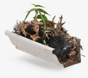 Brush Gutter Guards Do Not Seal The Gutter From Debris - Flowerpot #4169683