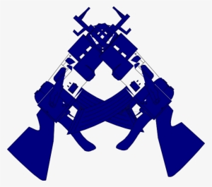 Crossed Guns Clip Art Free - Clip Art #4170559