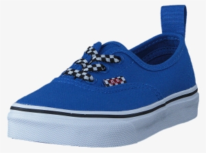 Uy Authentic Elastic Lace Check Lace Blue/twhite - Skate Shoe #4170864