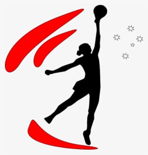 Netball9 Clip Art At Clker - Netball Vector #4171433
