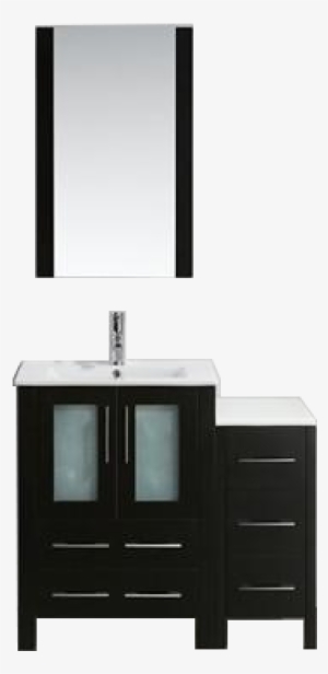 Sydney 24"espresso Single Sink Modern Standing Bathroom - Bathroom Cabinet #4171481