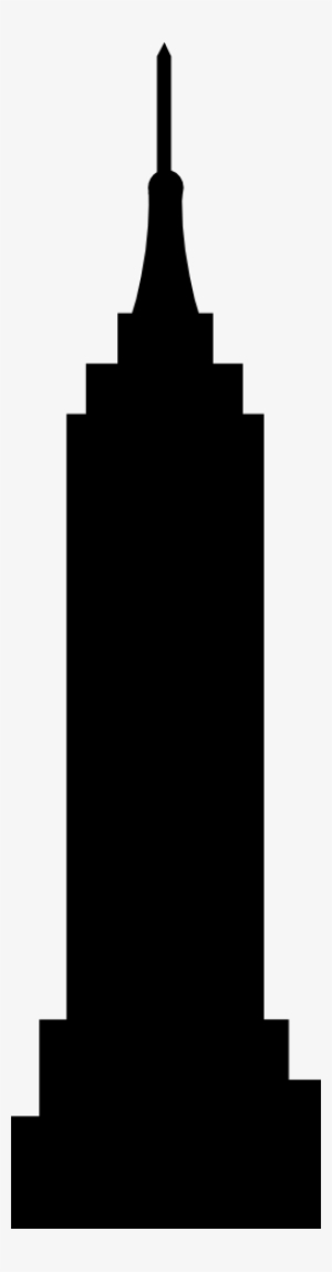 Icon - Empire State Building Silhouette Vector #4172390