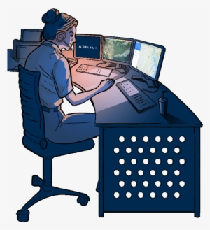 Rep Desk - Dispatcher Clipart #4173257