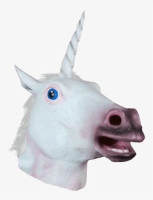 White Horse Head Full Face Mask #4173720