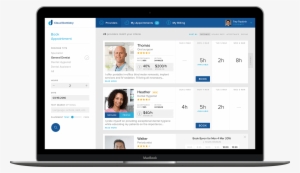 Macbook Preview Of Cloud Dentistry, Showing An Oral - Punch Time Card App #4174208