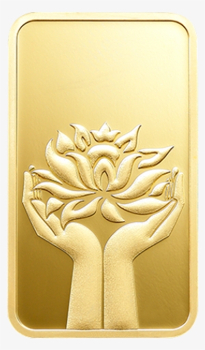 100 Gm Gold Ingot Lotus - Silver #4174378