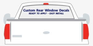 Custom Rear Window Decals - Window Decals For Trucks #4174523