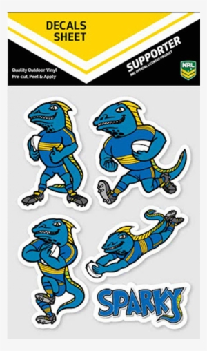 Parramatta Eels Nrl Uv Mascot Car Decals 5 Stickers - Canberra Raiders Nrl App Icon Car Decals #4174668