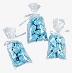 Heart Cello Favor Bags - 25 X Cellophane Two Hearts Favour Bags #4174745