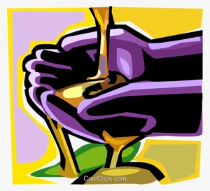 Toxic Waste Royalty Free Vector Clip Art Illustration - Eating #4174914