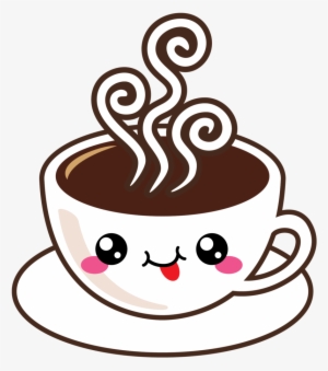 Cute Americano With Steam - Cute Latte Png #4174967