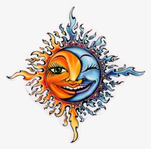 Moon Sun - Window Sticker - Moon Sun #4175031