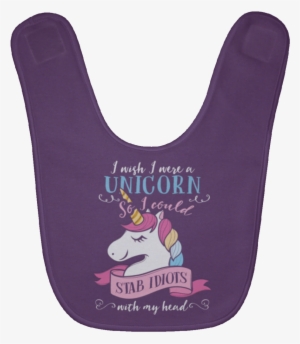 I Wish I Were A Unicorn Baby Bibs - Bib #4175054