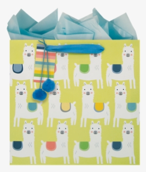 Little Llamas Medium Square Bag - Paper #4175103