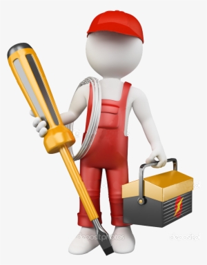 Electricidad - Instalaciones Electricas - 3d Man Electrician #4176282