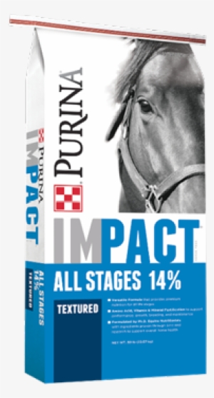 Impact All Stages 14% Textured Horse Feed - Purina Impact 10 10 #4176329