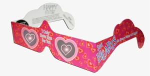 Heart Happy Eyes Holographic Lens Glasses #4177411