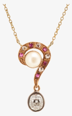 Yellow Gold, Diamond, Ruby And Pearl Question Mark - Time Turner Clipart Harry Potter #4177916