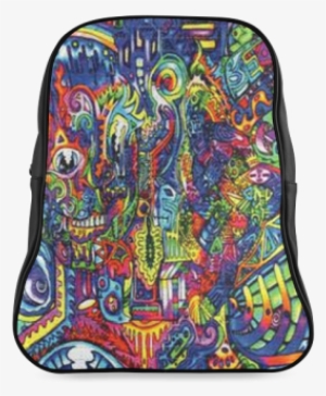 60s Blotter School Backpack/large - Psychedelic Art #4178030