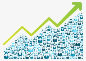 Review Growth Graph - Population Growth Clipart #4178226