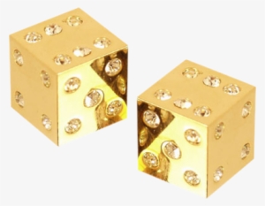 Free Casino Dice Png - Gold Dice With Diamonds #4178509