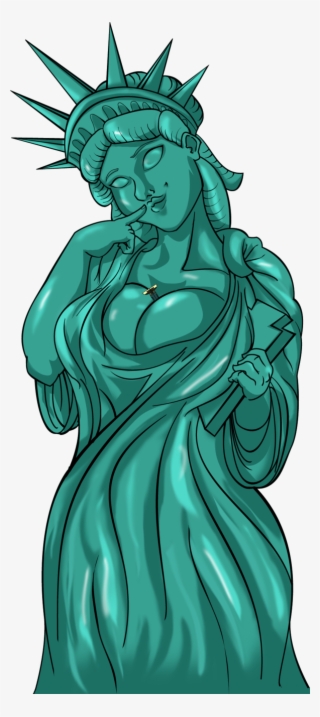 Download Lady Liberty Hot Clipart Statue Of Liberty - Illustration #4179236