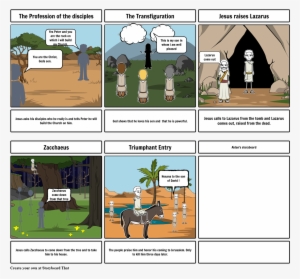 Stroy - Jesus Raise Lazarus Storyboard #4179630