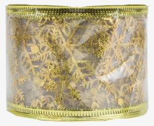 Gold Christmas Wired Ribbon - Wallet #4180073