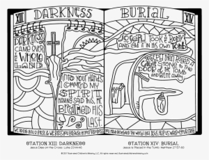 Stations Of The Cross Coloring Pages - Easter Coloring Pages Illustrated Children's Ministry #4180157