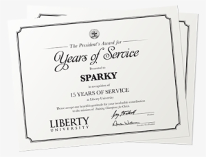 Years Of Service Award - Years Of Service Certificate #4181223