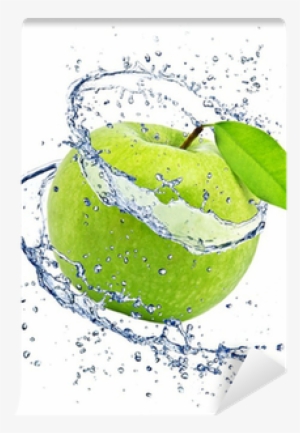 Green Water Splash Png Download - Apple Juice Splash Png #4181894