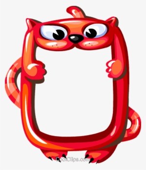 Cartoon Cat Frame Royalty Free Vector Clip Art Illustration - Cat Frame Cartoon Png #4182629