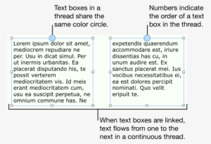 Two Text Boxes With Blue Circles At The Top And Numbers - Number #4182753