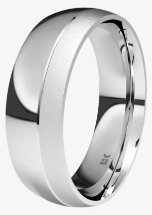 Alianza De Oro Blanco De 18k 6mm - Alianza De Plata Eleka 7615 #4183148