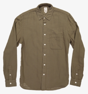 Gauze Ls Shirt, Military Green #4183436
