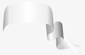 White Ribbon With Transparent Background #4183504