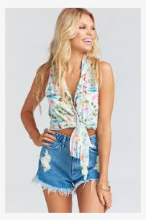 Women's Show Me Your Mumu Croix Tie Top #4184067