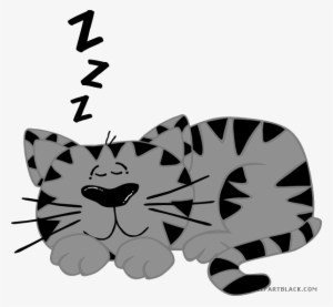 Cat Sleeping Clipart - Mouthful By Paul Jennings #4185692