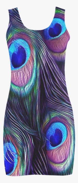 Purple Peacock Feather And Marine Blue Peafowl Eye - Peacock Feather King Duvet #4185725