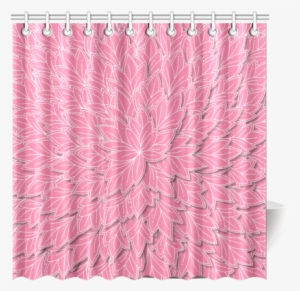 Floating Leaf Pink Shower Curtain Sizes - Window Valance #4186007