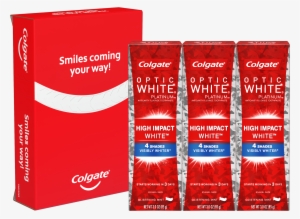 Colgate Optic White Whitening Toothpaste, Sparkling #4186270
